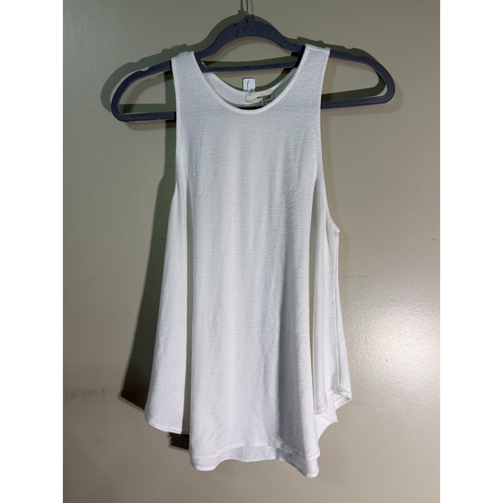 Wilfred Free Aritzia White Racerback Flowy Tank Top Large